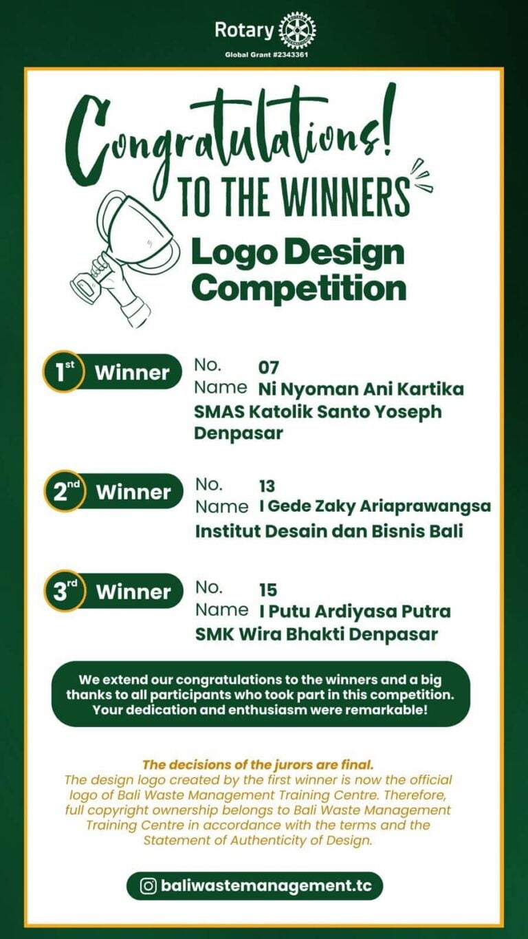 Design logo for Bali Waste Management Training Centre